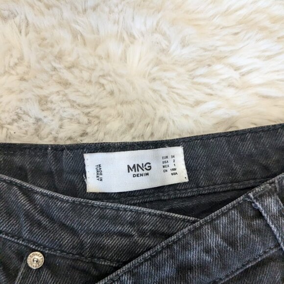 Crossover Waist Jean Black by Mango - Picture 2 of 3